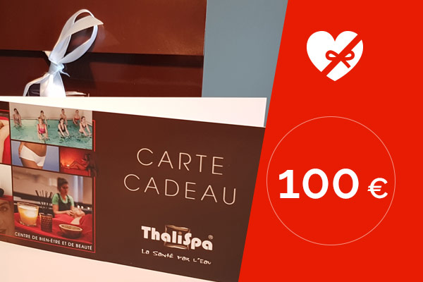 Offrez une carte cadeau thalispa Carte cadeau d'une valeur de 100€