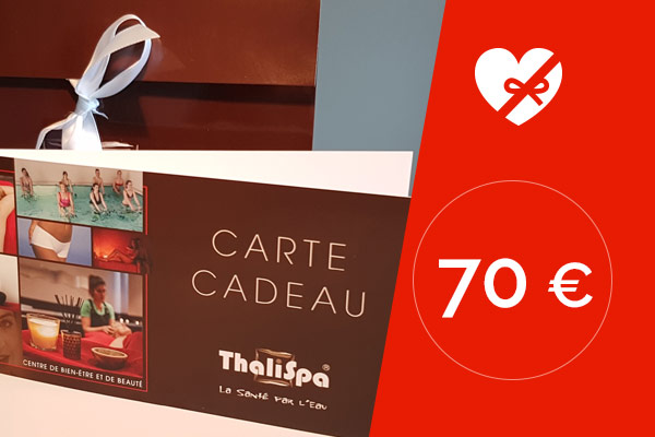 Offrez une carte cadeau thalispa Carte cadeau d'une valeur de 70€