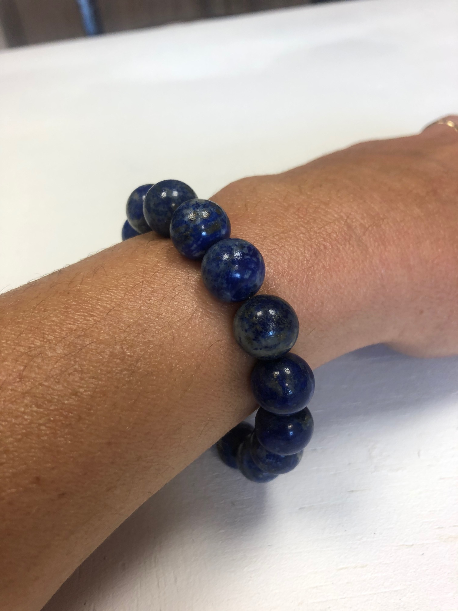 Bracelet Lapis Lazuli Grosse perle