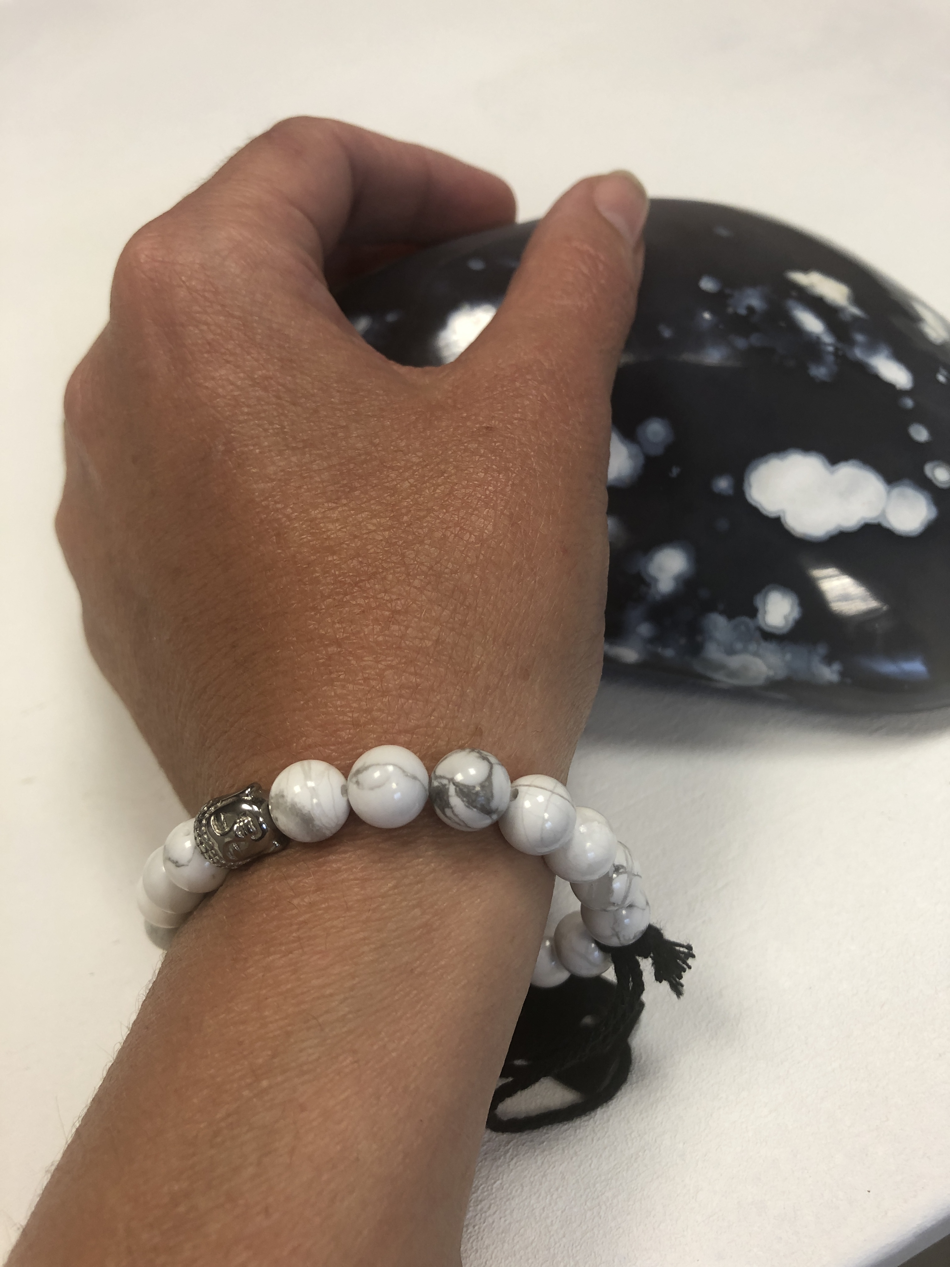 Bracelet Howlite blanc