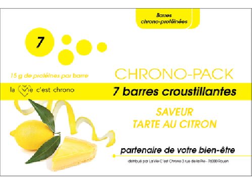 7 Barres croustillantes saveur Tarte au Citron