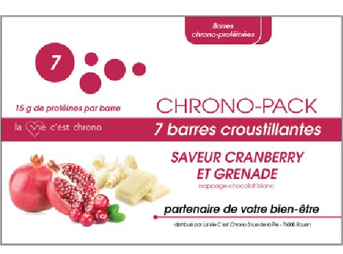 7 Barres croustillantes saveur Cranberry & Grenade 