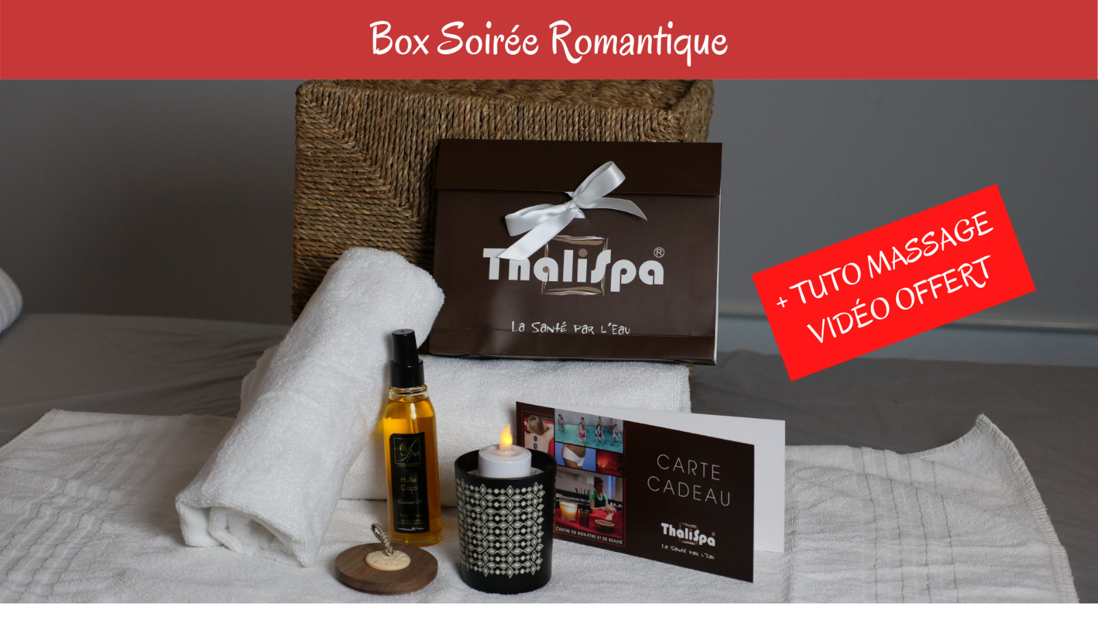 Box Soirée Romantique avec Tuto de massage en vidéo 