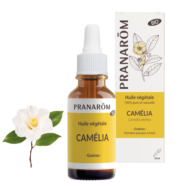 Huile végétale de Camelia- Flacon compte goutte 30 ml - Pranarôm