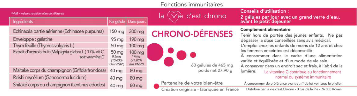 chrono défense